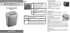 Handleiding Dynex DX-PS10CC Papiervernietiger