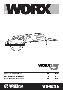 Mode d’emploi Worx WX429L Scie circulaire