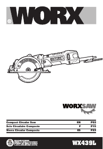 Manual de uso Worx WX439L Sierra circular