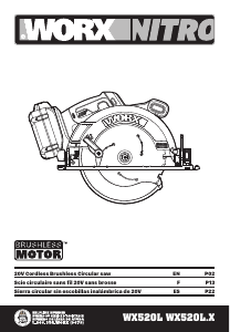 Manual de uso Worx WX520L Sierra circular