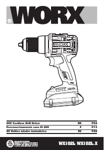 Manual de uso Worx WX102L.9 Atornillador taladrador