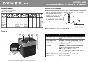 Manual Dynex DX-PSJMCC Paper Shredder