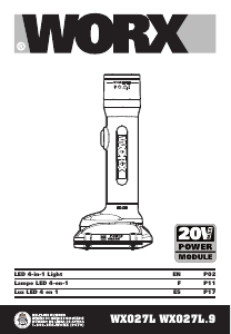 Handleiding Worx WX027L Zaklamp