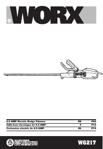 Mode d’emploi Worx WG217 Taille-haies