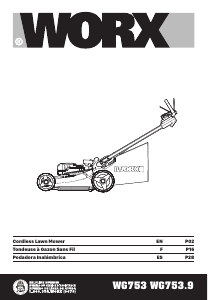 Handleiding Worx WG753 Grasmaaier