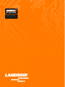 Manual de uso Worx WR147 Landroid Cortacésped