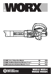 Mode d’emploi Worx WG524 Souffleur