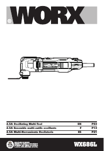 Mode d’emploi Worx WX686L.1 Outil multifonction