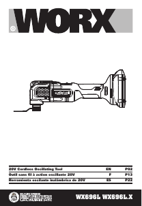 Manual de uso Worx WX696L Herramienta multifuncional