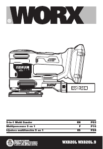 Manual de uso Worx WX820L.9 Lijadora orbital