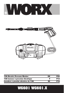 Manual de uso Worx WG601 Limpiadora de alta presión