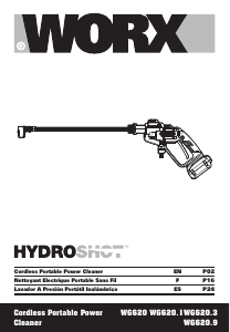 Manual de uso Worx WG620.9 Limpiadora de alta presión