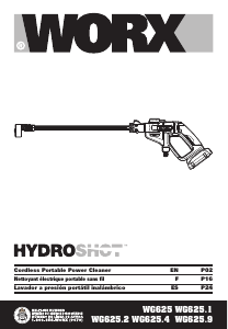 Manual de uso Worx WG625.4 Limpiadora de alta presión