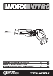 Manual de uso Worx WX516L.9 Sierra de sable