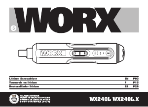 Manual de uso Worx WX240L Atornillador