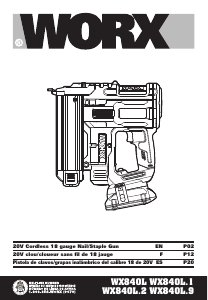 Manual de uso Worx WX840L Grapadora electrica