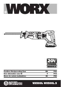 Manual Worx WX500L.9 Reciprocating Saw