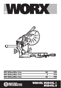 Manual Worx WX845L.9 Mitre Saw