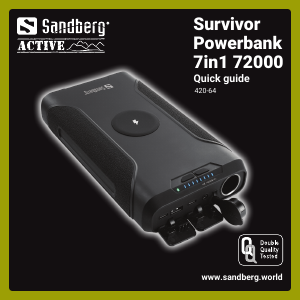 説明書 Sandberg 420-64 ポータブル充電器