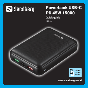 Mode d’emploi Sandberg 420-66 Chargeur portable