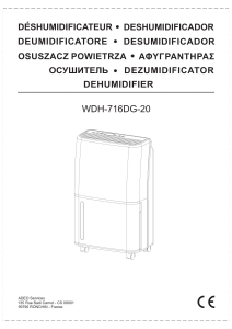 Manual de uso Equation WDH-716DG-20R Deshumidificador