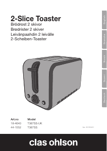 Manual Clas Ohlson T367SS Toaster
