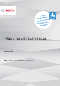 Manual Bosch WNA1441XES Máquina de lavar e secar roupa