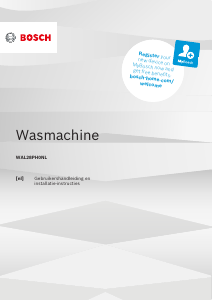 Handleiding Bosch WAL28PH0NL Wasmachine