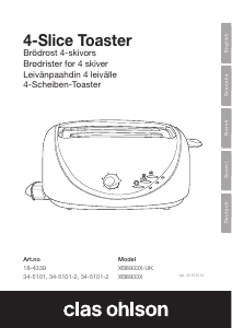 Bedienungsanleitung Clas Ohlson XB8933X Toaster