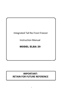 Manual Elba ELBA-29 Freezer