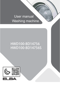 Manual Elba HWD100-BD14756SS Washing Machine