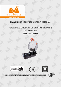 Manual Evotools COS 2300 EPTO Maşină debitat metale