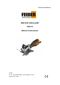 Mode d’emploi Feider FRX710 Scie circulaire