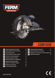 Instrukcja FERM CSM1039 Pilarka tarczowa