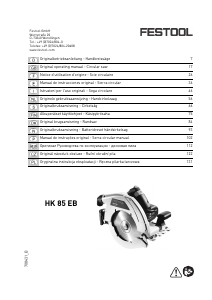 Manual Festool HK 85 EB Serra circular