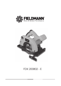 Návod Fieldmann FDK 200802-E Okružná píla