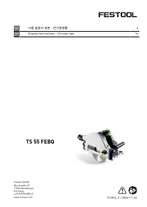 Manual Festool TS 55 FEBQ Circular Saw