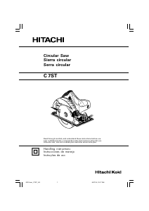 Manual de uso Hitachi C 7ST Sierra circular