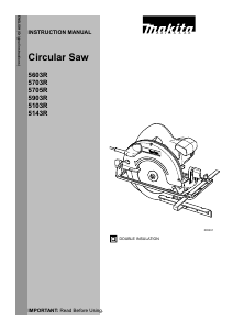 Manual Makita 5705R Circular Saw