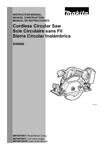 Mode d’emploi Makita DHS680 Scie circulaire