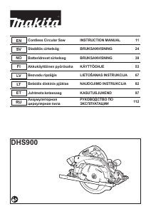 Руководство Makita DHS900 Циркулярная пила