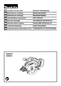 Käyttöohje Makita DSS610 Pyörösaha