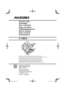 Manual Hikoki C 7MFA Serra circular