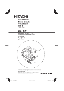 Manual de uso Hitachi C 7 Sierra circular