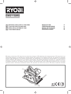 Manual Ryobi EWS1150RS Serra circular