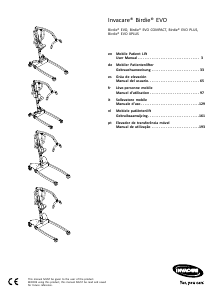 Manual de uso Invacare Birdie EVO Plus Alzamiento paciente