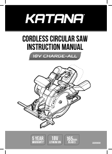Handleiding Katana 220080 Cirkelzaag