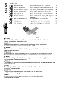 Manuale Mafell KSS 400 Sega ad immersione