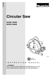 Manual Makita 5806B Circular Saw