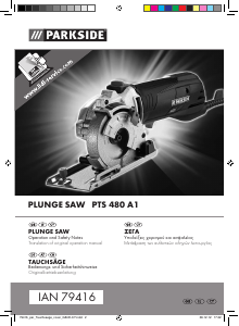 Manual Parkside PTS 480 A1 Circular Saw